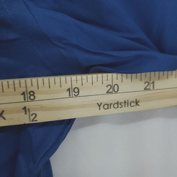 Michael Kors Slate Blue Button Front 15 32-33 M (AS) - Picture 3 of 5